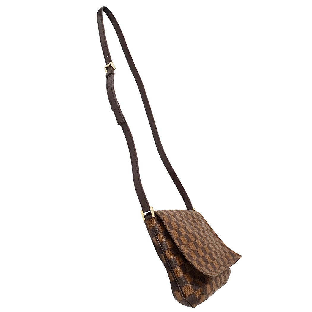 LOUIS VUITTON ルイ・ヴィトン ミュゼット・タンゴ ロング ショルダーバッグ ブラウン N51301 ダミエキャンバス レディース 【中古】