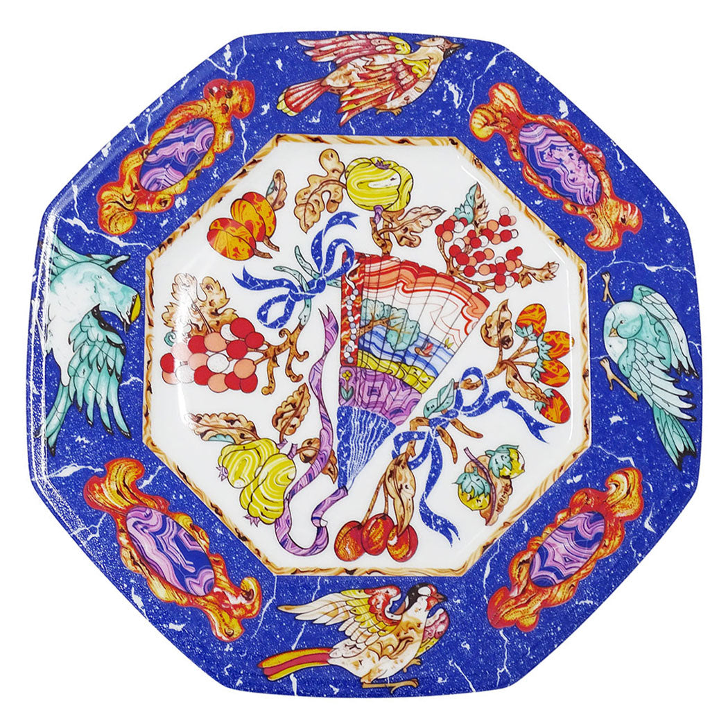 HERMES エルメス Pierres d'Orient et d'Occident (東洋の石と西洋の石細工) 食器 ブルー 陶磁器 レディース メンズ 【中古】