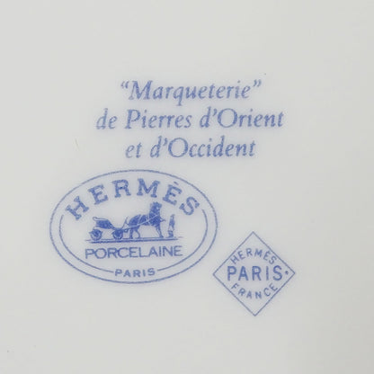 HERMES エルメス Pierres d'Orient et d'Occident (東洋の石と西洋の石細工) 食器 ブルー 陶磁器 レディース メンズ 【中古】