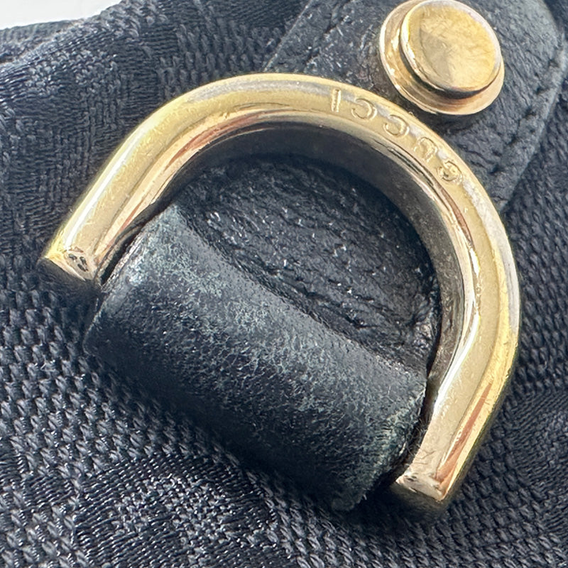 GUCCI グッチ ハンドバッグ GGキャンバス ブラック ゴールド金具 130739 レディース 【中古】