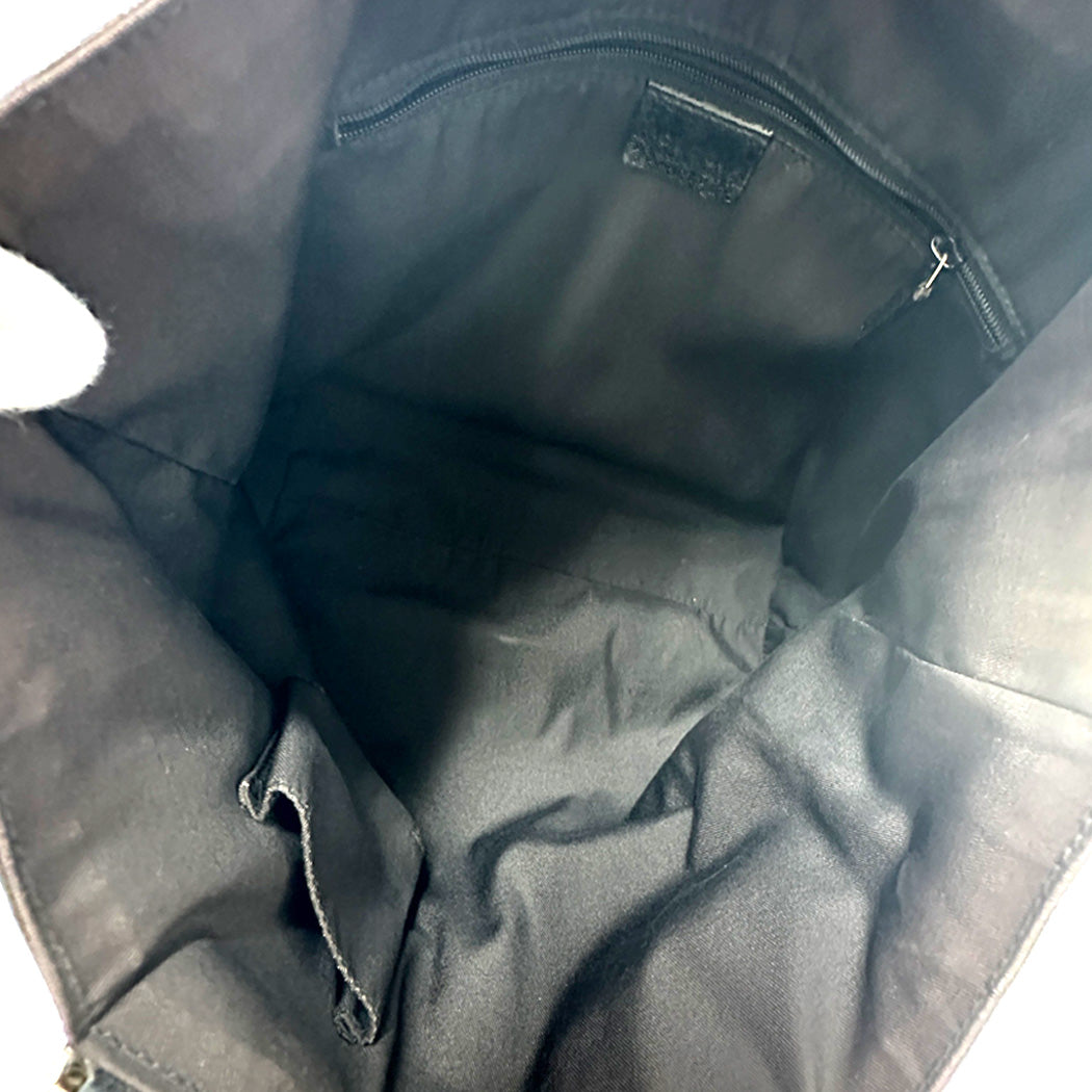 GUCCI グッチ ハンドバッグ GGキャンバス ブラック ゴールド金具 130739 レディース 【中古】