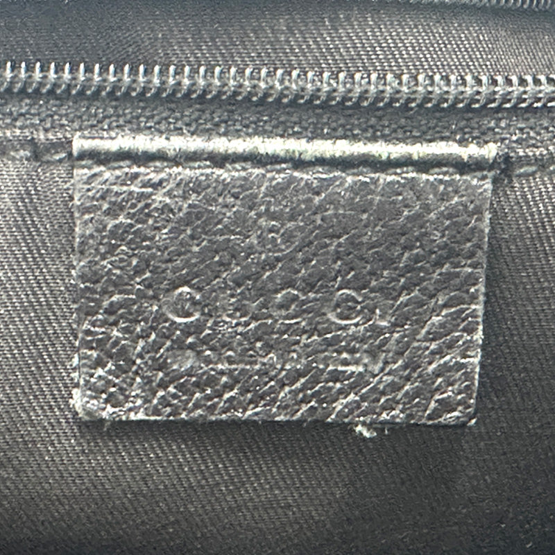GUCCI グッチ ハンドバッグ GGキャンバス ブラック ゴールド金具 130739 レディース 【中古】