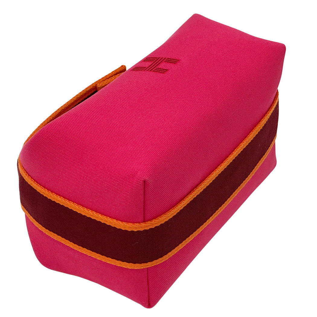 HERMES エルメス ブリッド・ア・ブラックPM ハンドバッグ ピンク シルバー金具 トワルオフィシエ レディース 【中古】