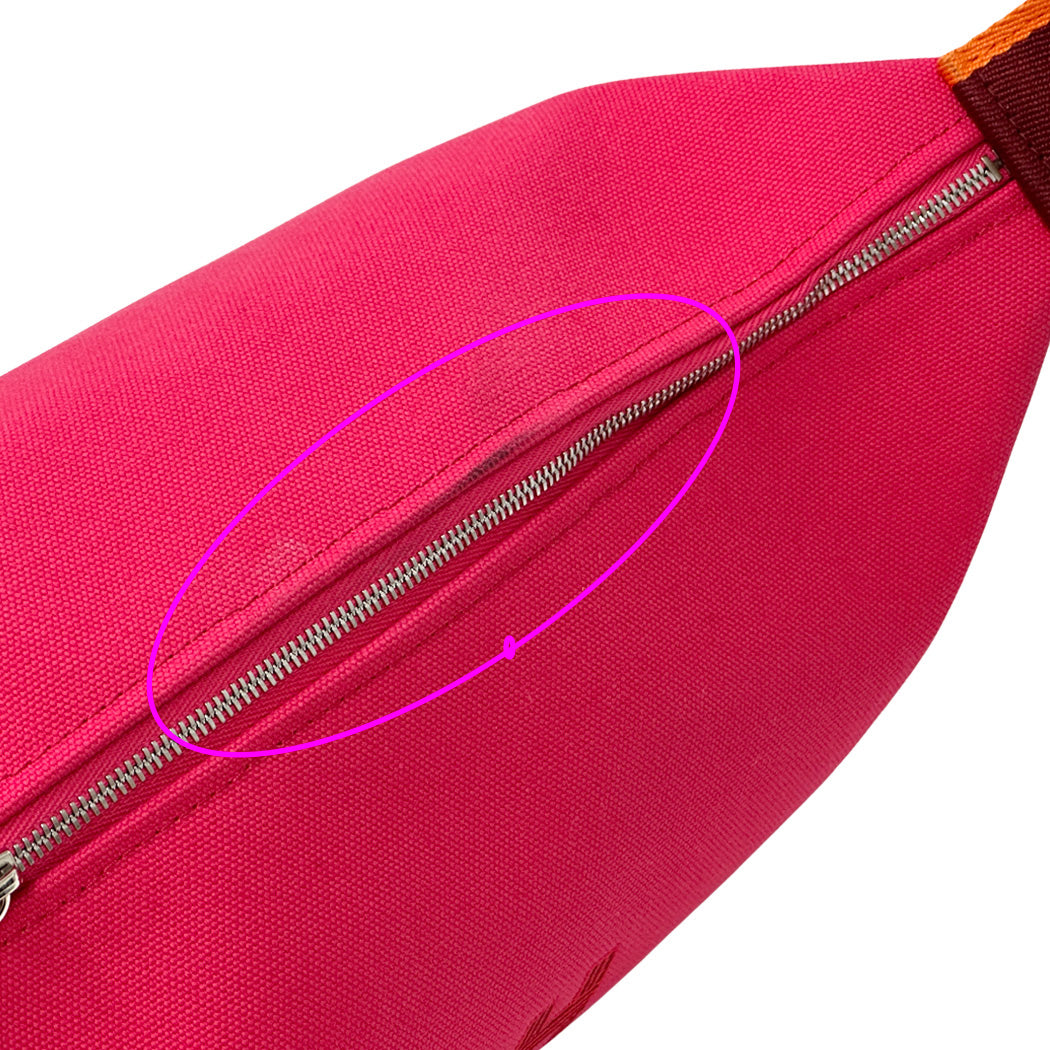 HERMES エルメス ブリッド・ア・ブラックPM ハンドバッグ ピンク シルバー金具 トワルオフィシエ レディース 【中古】