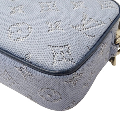 LOUIS VUITTON ルイ・ヴィトン トロカデロ ウェアラブル ウォレット ショルダーバッグ モノグラム ヘリテージ ブルー M14684 メンズ 【中古】