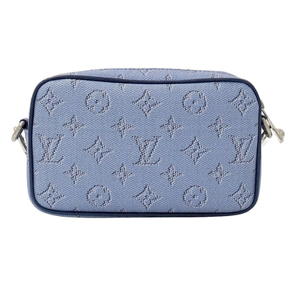 LOUIS VUITTON ルイ・ヴィトン トロカデロ ウェアラブル ウォレット ショルダーバッグ モノグラム ヘリテージ ブルー M14684 メンズ 【中古】