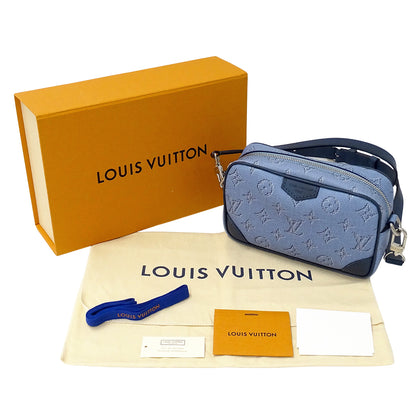 LOUIS VUITTON ルイ・ヴィトン トロカデロ ウェアラブル ウォレット ショルダーバッグ モノグラム ヘリテージ ブルー M14684 メンズ 【中古】