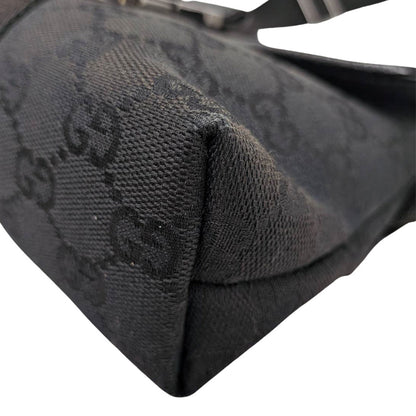 GUCCI グッチ ボディ・ウエストバッグ ブラック 131236 GGキャンバス レディース メンズ 【中古】