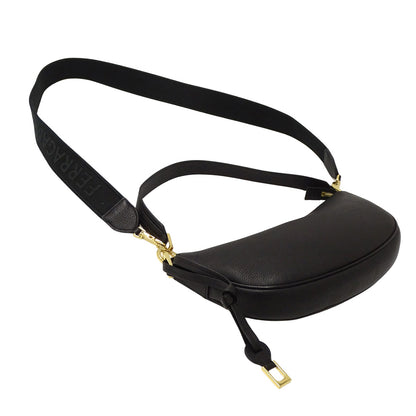 Ferragamo フェラガモ 2wayバッグ ガンチーニ ブラック レザー レディース 【中古】