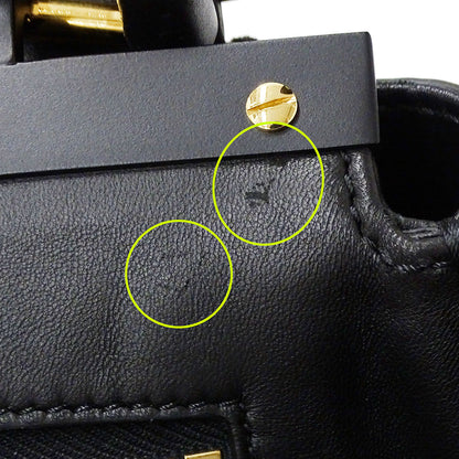 FENDI フェンディ ピーカブー レギュラー 2wayバッグ ブラック レザー レディース 【中古】