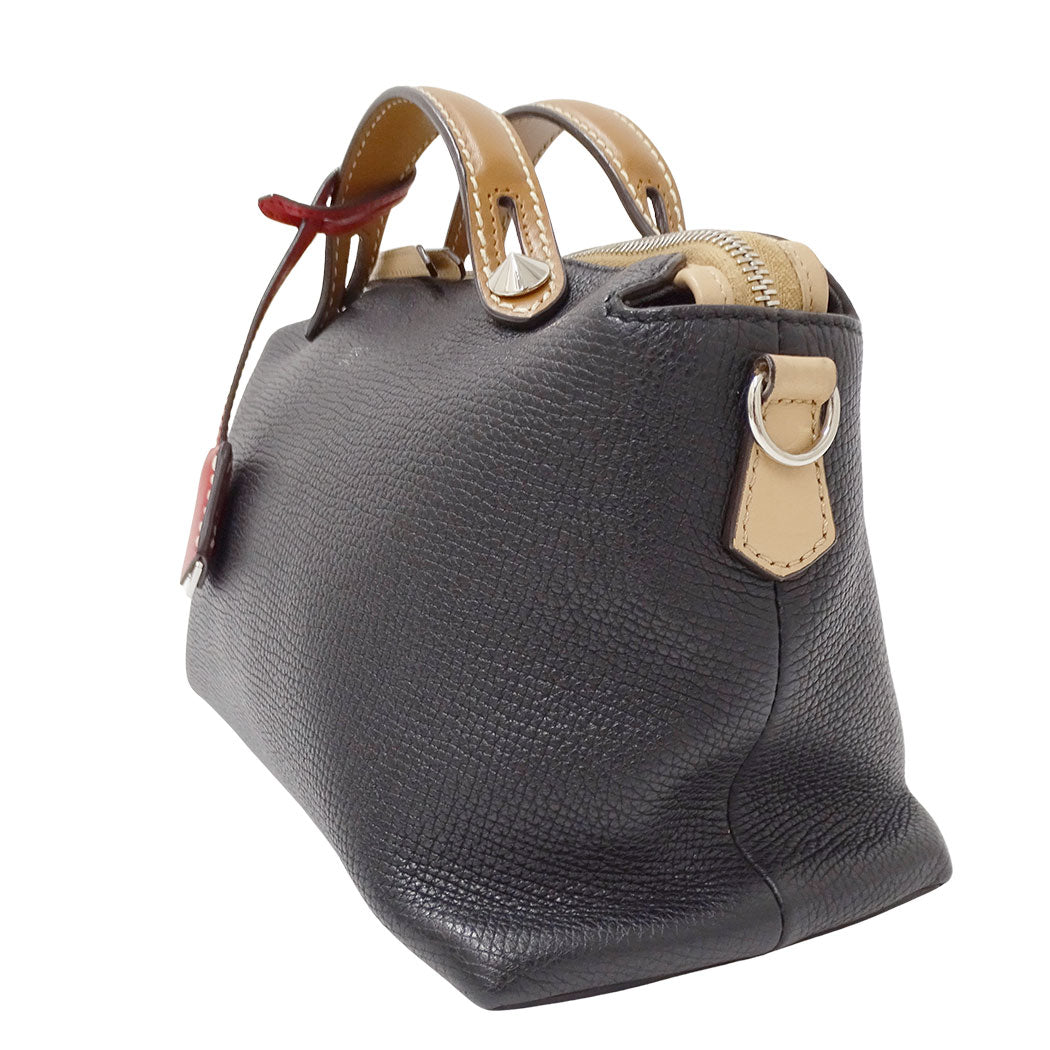 FENDI フェンディ バイザウェイ ミディアム 2wayバッグ ブラック レザー レディース 【中古】