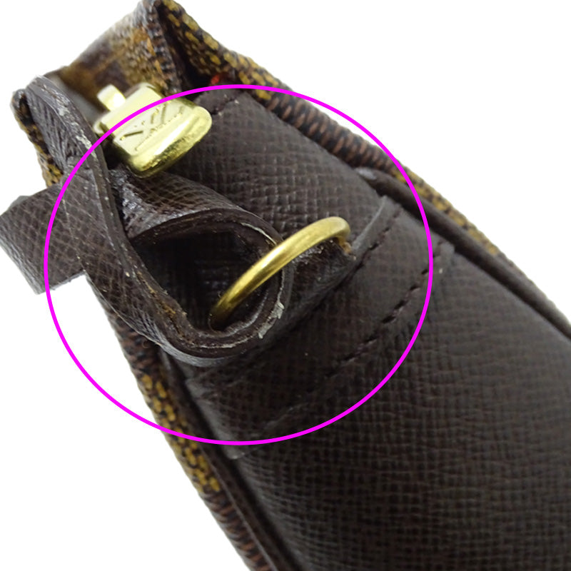 LOUIS VUITTON ルイ・ヴィトン トゥルース･メイクアップ ポーチ ダミエ エベヌ N51982 ダミエキャンバス レディース 【中古】