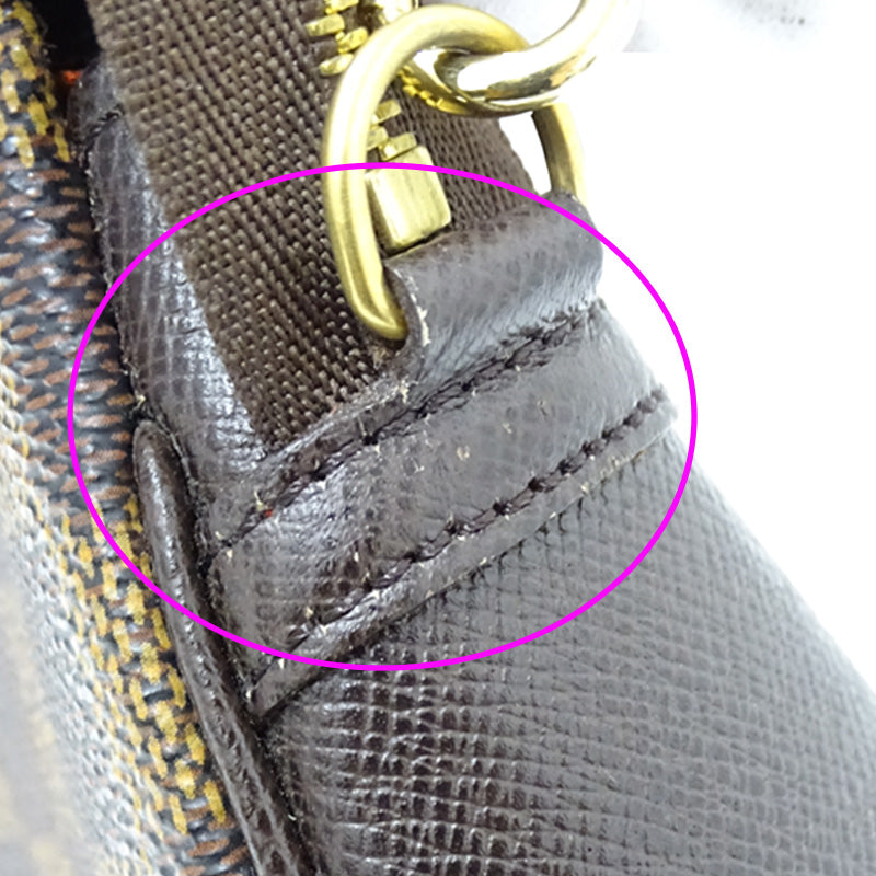 LOUIS VUITTON ルイ・ヴィトン トゥルース･メイクアップ ポーチ ダミエ エベヌ N51982 ダミエキャンバス レディース 【中古】