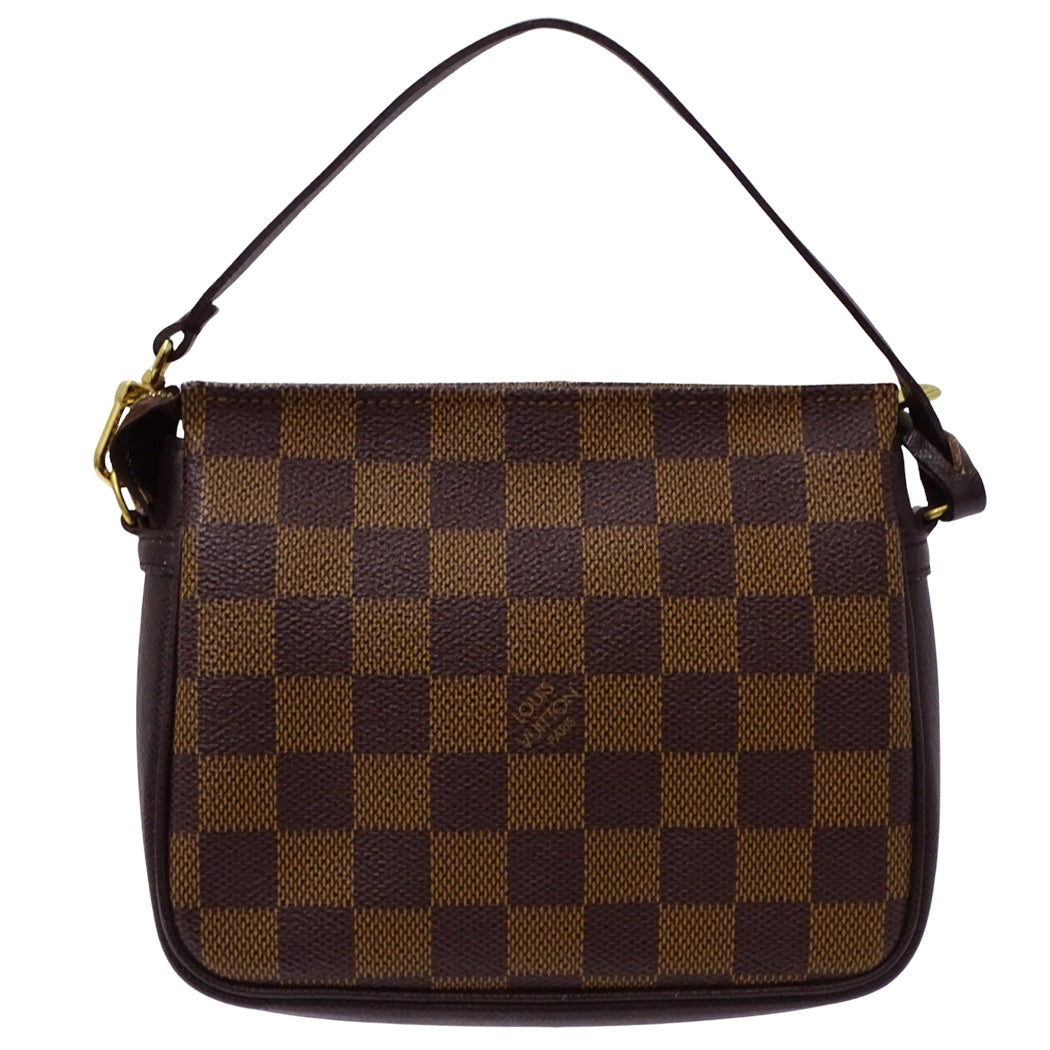 LOUIS VUITTON ルイ・ヴィトン トゥルース･メイクアップ ポーチ ダミエ エベヌ N51982 ダミエキャンバス レディース 【中古】