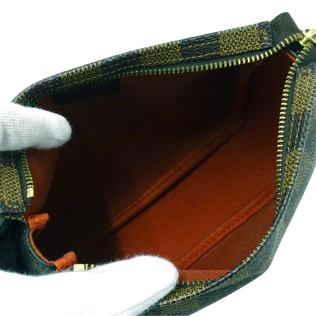 LOUIS VUITTON ルイ・ヴィトン トゥルース･メイクアップ ポーチ ダミエ エベヌ N51982 ダミエキャンバス レディース 【中古】