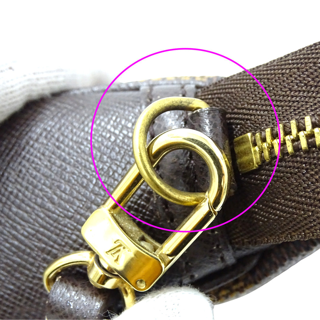 LOUIS VUITTON ルイ・ヴィトン トゥルース･メイクアップ ポーチ ダミエ エベヌ N51982 ダミエキャンバス レディース 【中古】