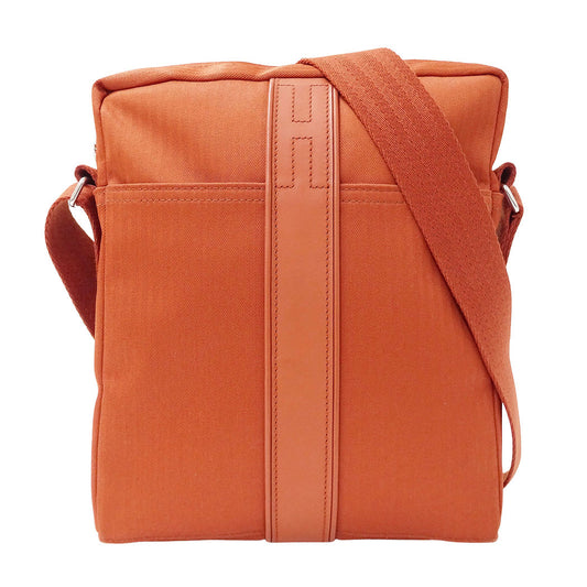 HERMES エルメス アカプルコ バンドリエールMM ショルダーバッグ トワルシェブロン シルバー金具 キャンバス レディース 【中古】
