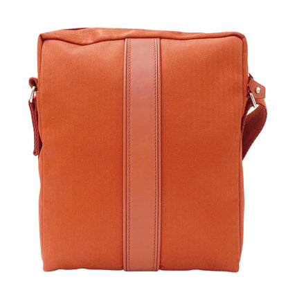 HERMES エルメス アカプルコ バンドリエールMM ショルダーバッグ トワルシェブロン シルバー金具 キャンバス レディース 【中古】
