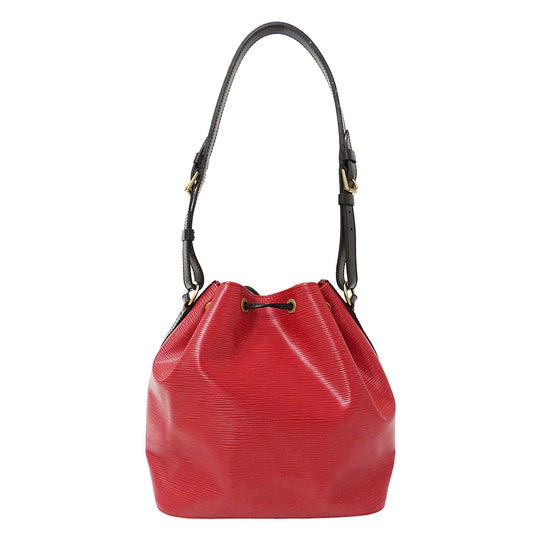 LOUIS VUITTON ルイ・ヴィトン プチ・ノエ ショルダーバッグ カスティリアンレッド M44172 エピレザー レディース 【中古】