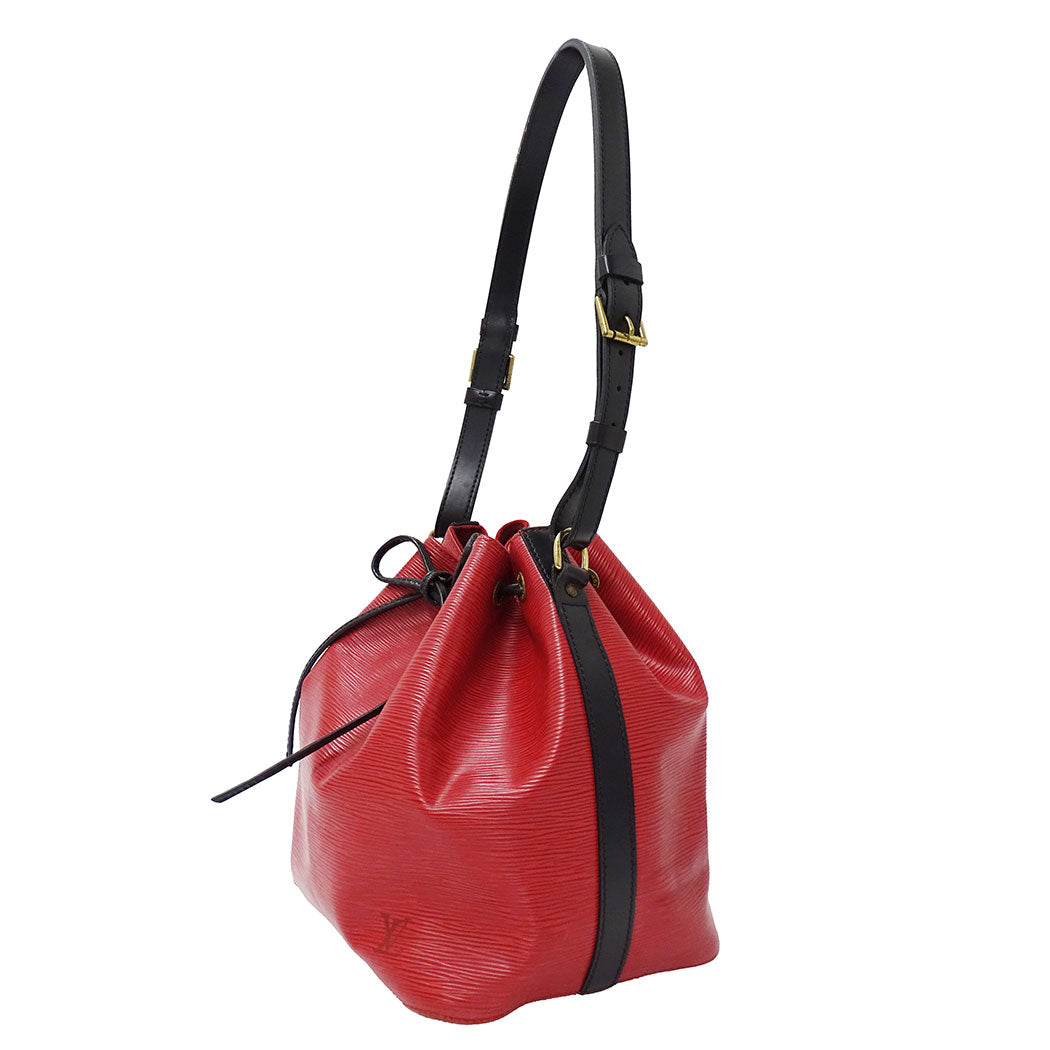 LOUIS VUITTON ルイ・ヴィトン プチ・ノエ ショルダーバッグ カスティリアンレッド M44172 エピレザー レディース 【中古】