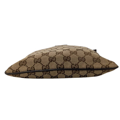 GUCCI グッチ ショルダーバッグ ベージュ ブラウン 146309 GGキャンバス メンズ 【中古】