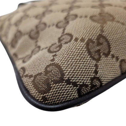GUCCI グッチ ショルダーバッグ ベージュ ブラウン 146309 GGキャンバス メンズ 【中古】