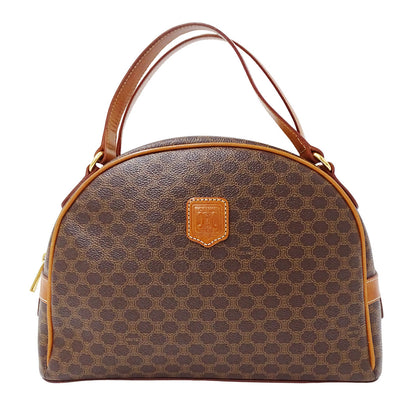 CELINE セリーヌ ハンドバッグ マカダム ブラウン PVC レディース 【中古】