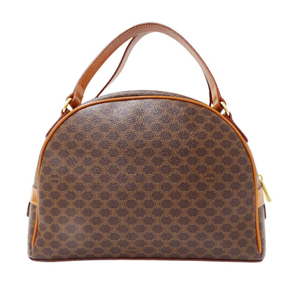 CELINE セリーヌ ハンドバッグ マカダム ブラウン PVC レディース 【中古】