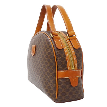 CELINE セリーヌ ハンドバッグ マカダム ブラウン PVC レディース 【中古】