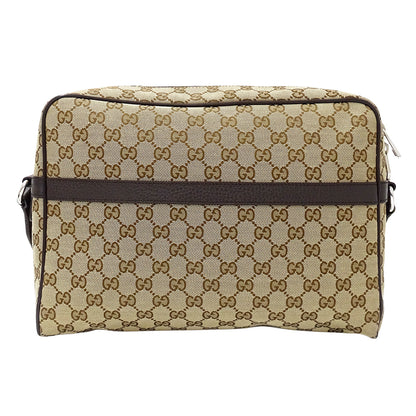 GUCCI グッチ ショルダーバッグ ベージュ ブラウン 449173 GGキャンバス メンズ 【中古】