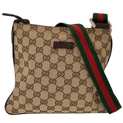 GUCCI グッチ ショルダーバッグ GGキャンバス ブラウン 146309 レディース 【中古】