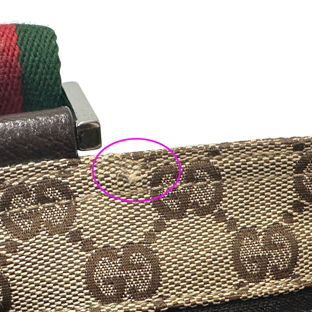 GUCCI グッチ ショルダーバッグ GGキャンバス ブラウン 146309 レディース 【中古】