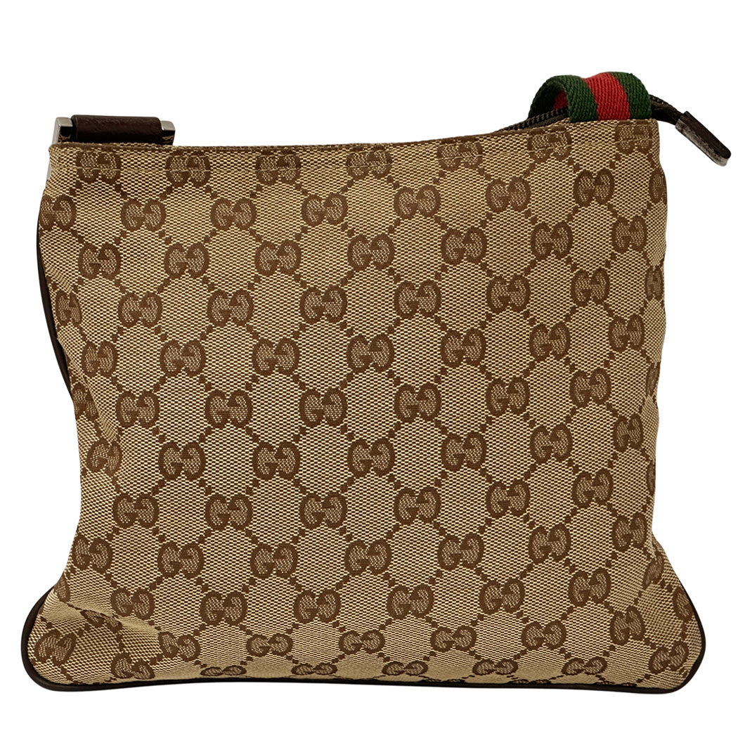 GUCCI グッチ ショルダーバッグ GGキャンバス ブラウン 146309 レディース 【中古】