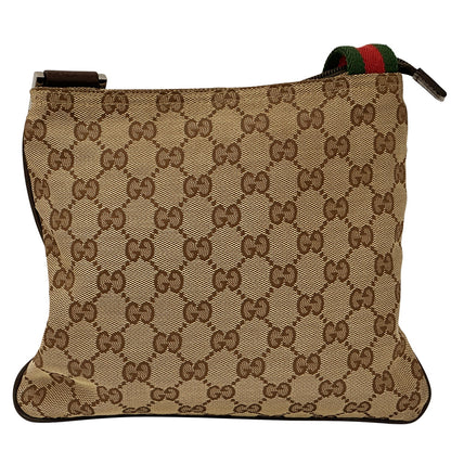 GUCCI グッチ ショルダーバッグ GGキャンバス ブラウン 146309 レディース 【中古】