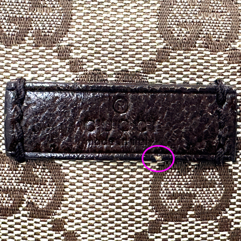 GUCCI グッチ ショルダーバッグ GGキャンバス ブラウン 146309 レディース 【中古】