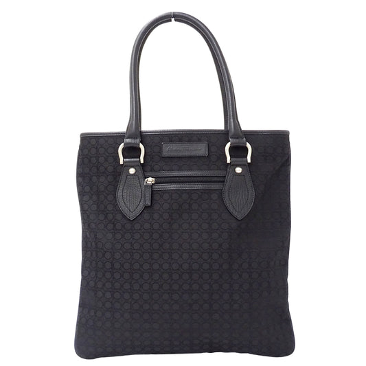Ferragamo フェラガモ トートバッグ ブラック AU-24 5553 ナイロン レディース 【中古】