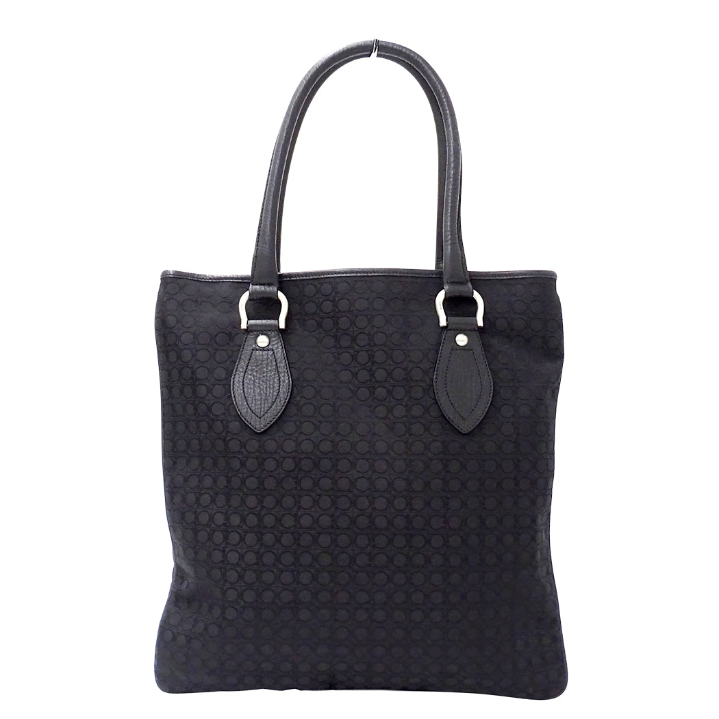 Ferragamo フェラガモ トートバッグ ブラック AU-24 5553 ナイロン レディース 【中古】