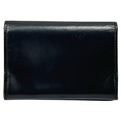 Cartier カルティエ カードケース パシャ ブラック シルバー レザー メンズ 名刺入れ 【中古】