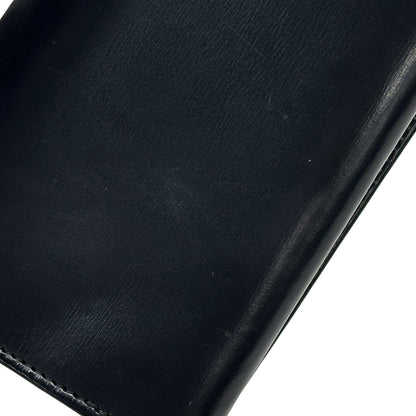 Cartier カルティエ カードケース パシャ ブラック シルバー レザー メンズ 名刺入れ 【中古】