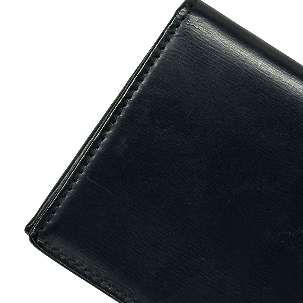 Cartier カルティエ カードケース パシャ ブラック シルバー レザー メンズ 名刺入れ 【中古】