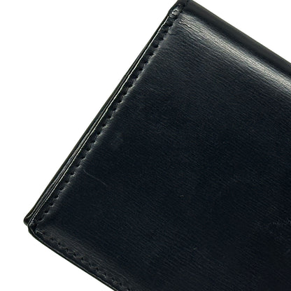 Cartier カルティエ カードケース パシャ ブラック シルバー レザー メンズ 名刺入れ 【中古】