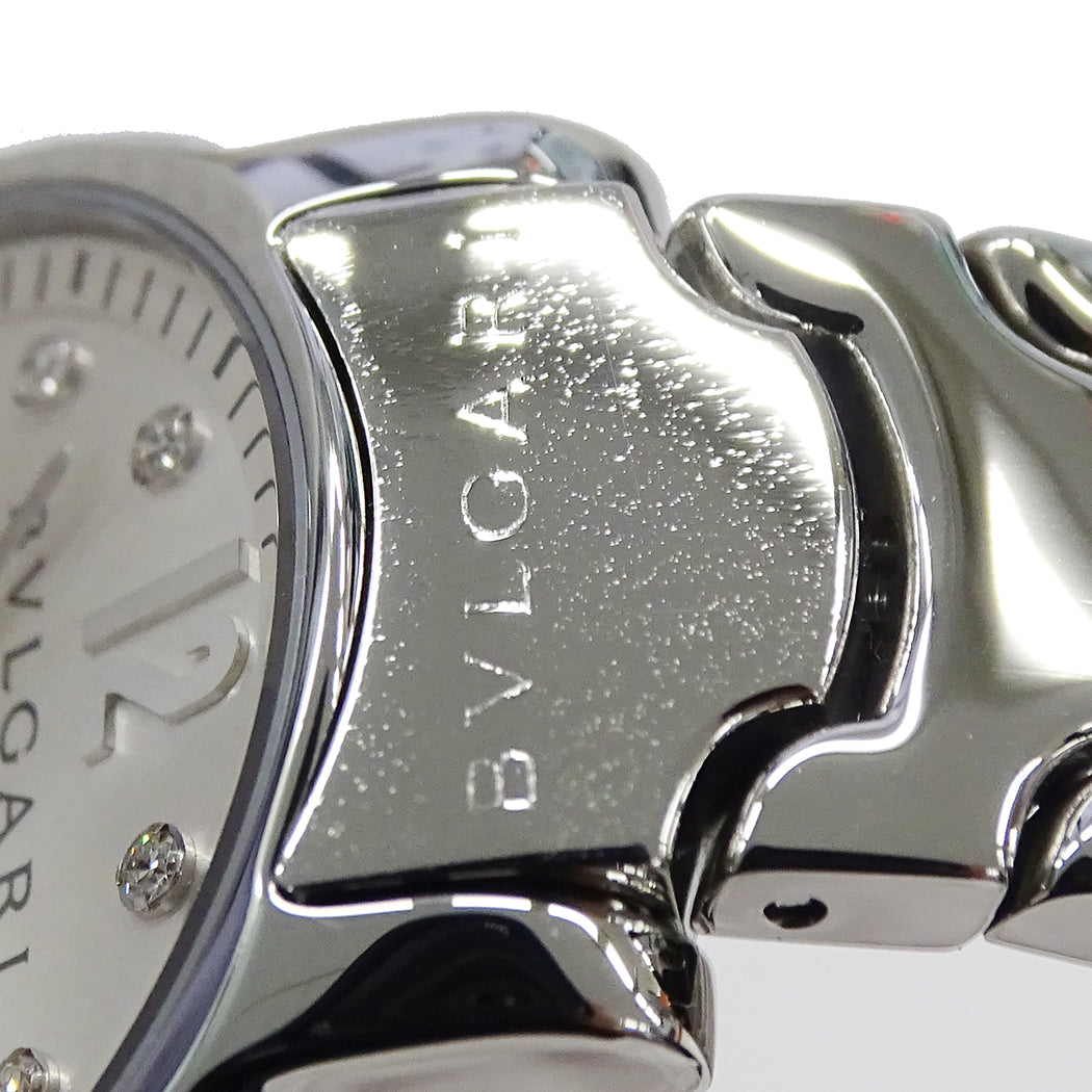 BVLGARI ブルガリ ソロテンポ ST29S レディース 腕時計 クオーツ QZ ステンレス ダイヤモンド 磨き済み【中古】