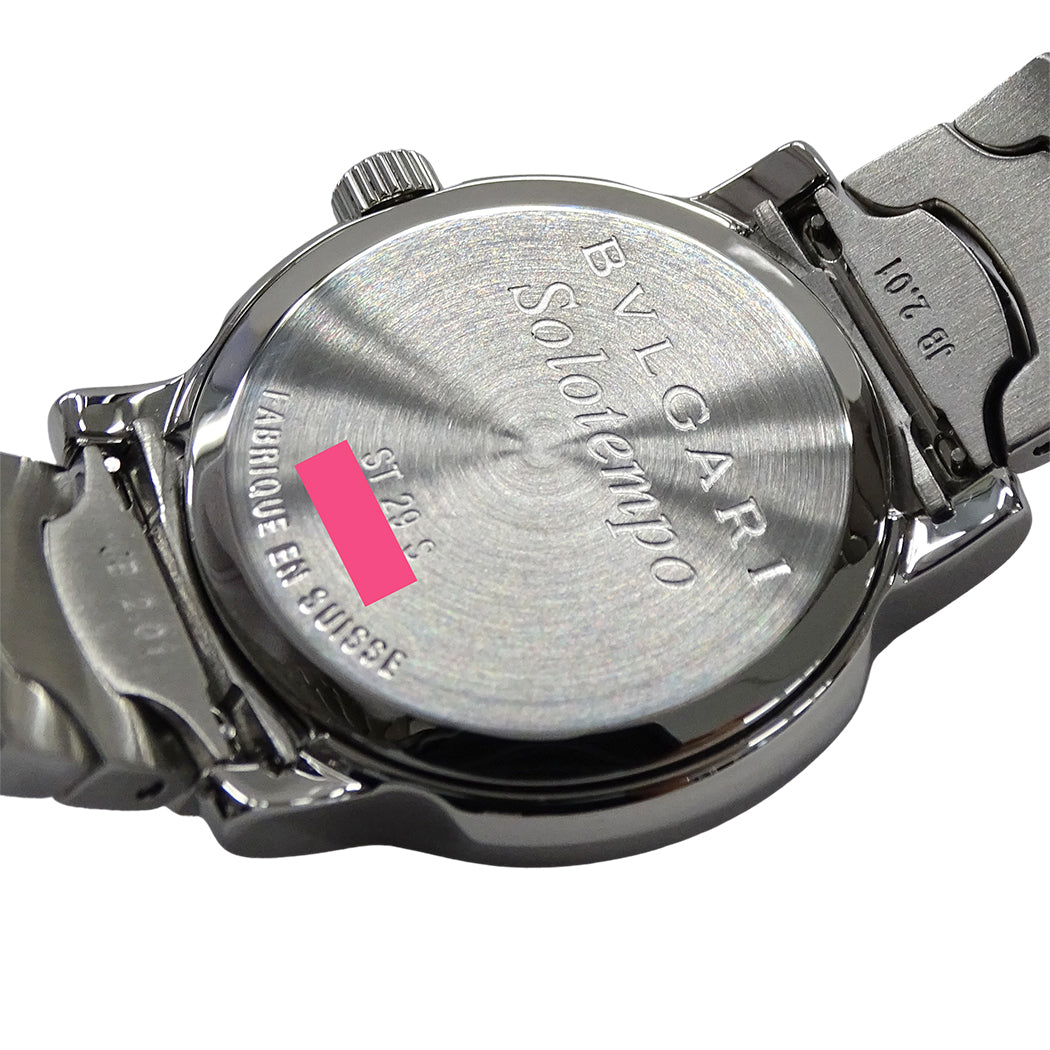 BVLGARI ブルガリ ソロテンポ ST29S レディース 腕時計 クオーツ QZ ステンレス ダイヤモンド 磨き済み【中古】