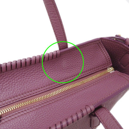 Ferragamo フェラガモ マルタ 2wayバッグ パープル ピンク GG-21G715 レザー レディース 【中古】