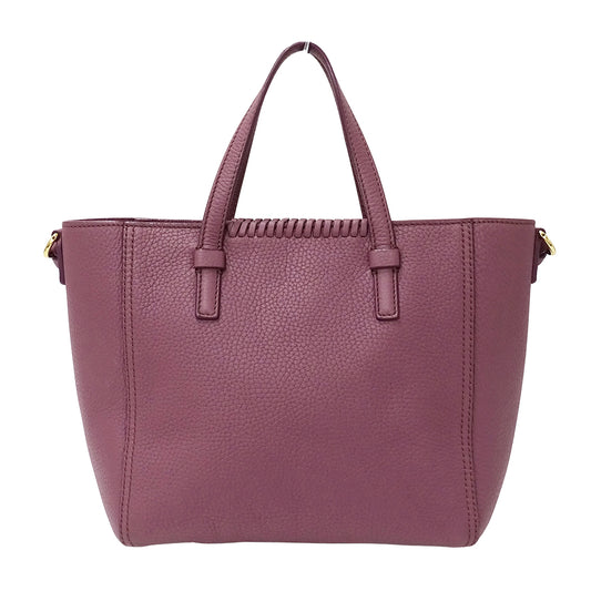Ferragamo フェラガモ マルタ 2wayバッグ パープル ピンク GG-21G715 レザー レディース 【中古】
