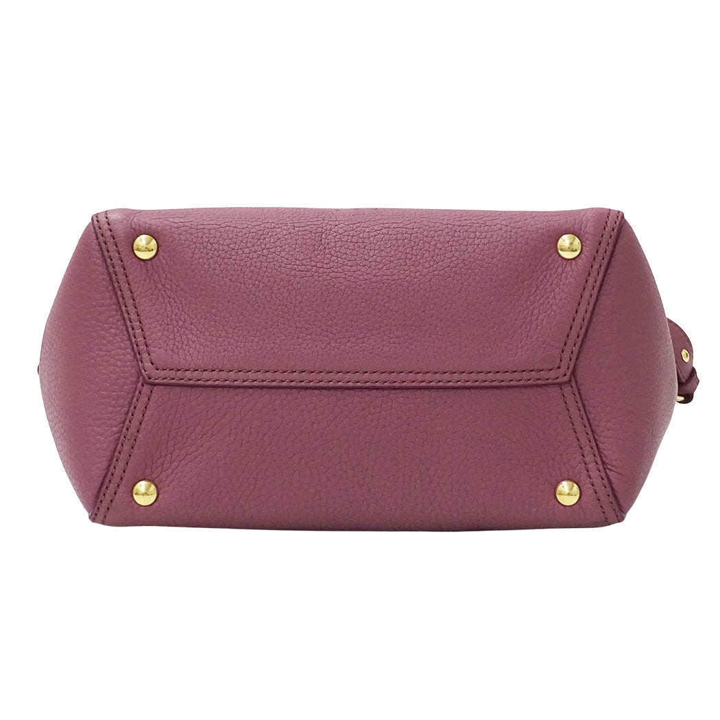 Ferragamo フェラガモ マルタ 2wayバッグ パープル ピンク GG-21G715 レザー レディース 【中古】