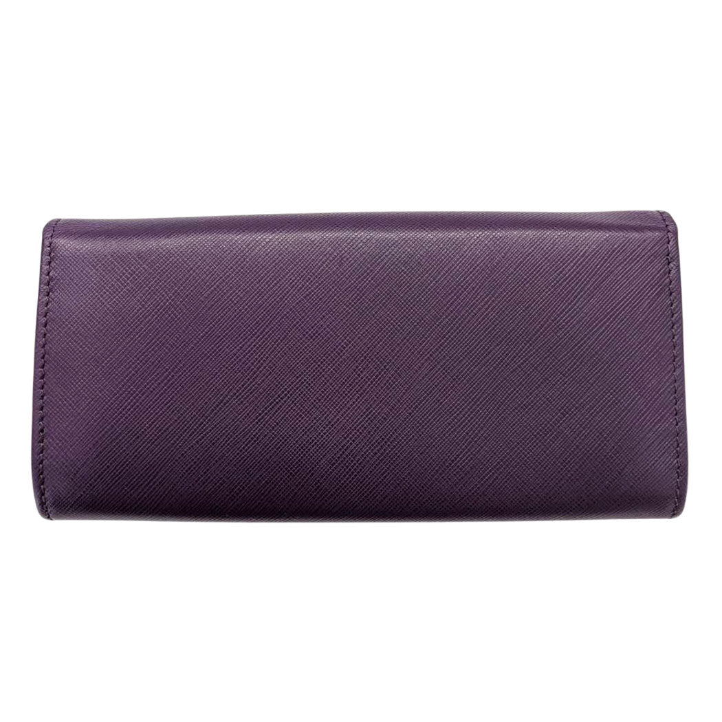 Ferragamo フェラガモ 長財布 パープル レザー レディース 【中古】