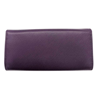 Ferragamo フェラガモ 長財布 パープル レザー レディース 【中古】