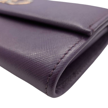 Ferragamo フェラガモ 長財布 パープル レザー レディース 【中古】
