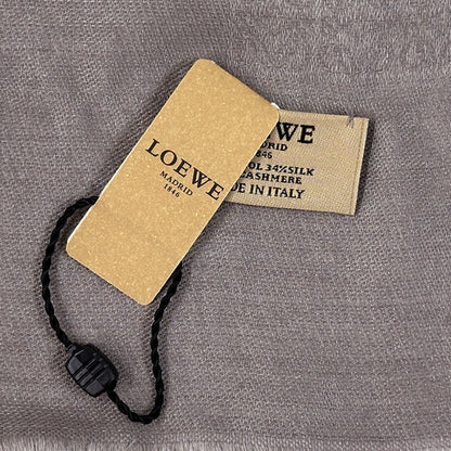 LOEWE ロエベ マフラー・ストール アナグラム パープル ウール レディース メンズ 【中古】